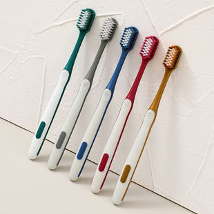 5 Adult Soft Hair Rainbow Toothbrush Household Wide Head Wholesale Ultra-Fine Household Adult Gingival Care Wholesale Hair