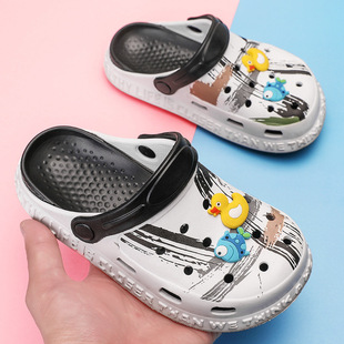 Children's cave shoes summer boys slippers non-slip outer wear in the children's children's children's Baotou sandals