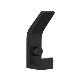 Cross-border Black Single Hook Space Aluminum Punched Simple Hook Single Coat Hook Entrance High Load-bearing Wall-mounted Coat Hook