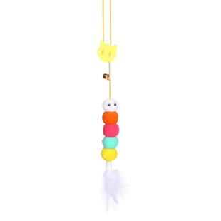 Cat Toy Hanging Door Cat Toy Stick Bite Resistant Elite Rope Sound Little Mouse Feather Hanging Self-Hi God Toy