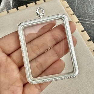 Односторонняя двусторонняя тибетская коробка Tangka Ga Uu из титановой стали 4 × 5 карточек размер ядра Tangka Shell