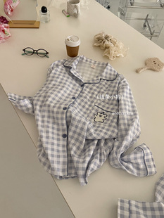 MUZITATA#JLB00 Breathing Clouds Cotton Enjoy Home Time Soft Pajamas Cute Sweet suit Women