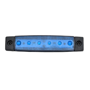 Cross-border export 6LED 12V/24vled double-sided tape small long side light truck side light truck side light