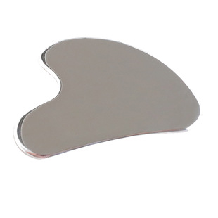 in stock wholesale heart-shaped 304 metal body meridian massage back massage facial 304 stainless steel scraping board
