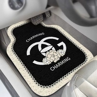 Car mat wire ring main driving single-piece HelloKitty series universal easy-to-clean car inner carpet floor mat