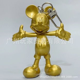 Classic version of the complex bronze doll golden rice qi happy rice qi mouse Pluto duck can be placed can be hung