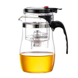 Piao Yi Cup Teapot Heat-Resistant Glass Teapot Filter Tea Set One-Button Automatic Office Home Tea Maker Teapot