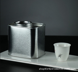 Portable Tea Can Tinplate Can Black Tea Tea Tea Coffee Bean Iron Can Sealed Can Threaded Round Can Square Can