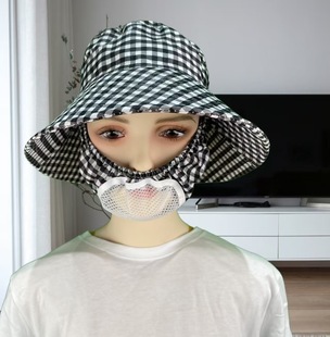 New Hat Tea Picking Hat Mask Integrated Sun Protection Summer Agricultural Work Shawl Sun Hat Riding Outdoor Protection