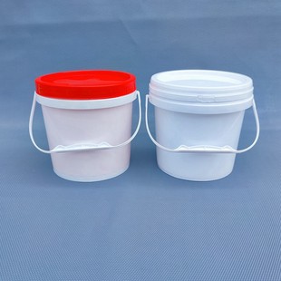 Thickened 4.5 Liter Plastic Barrel with Lid Spiral Laundry Detergent Food Seasoning Sauce Sea Barrel Packaging Barrel 5Lkg Kg
