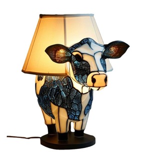 Animal Table Lamp Творческий стол для животных Креативная смола для дома Прикроватная светящаяся лампа для головы быка