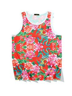 Basketman Northeast Big Flower Coat Jersey Parent-child Men's Basketball Clothes suit Teenagers Children's Competition Training Team Clothes Vest