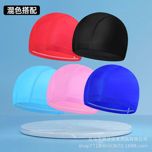 Adult Nylon Swimming Cap Solid Color Unisex Enlarged and Thickened Swimming Pool Training Swimming Cap High Elasticity Without Tightening the Head