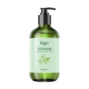 Manufacturer Customized Mugwort Shower Gel Oem Deep Cleansing to Remove Chicken Skin Acne Plant Bath Shampoo Oem