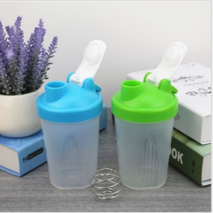 400ml portable protein powder shake cup fixed LOGO gift Cup sports kettle plastic manufacturer in stock