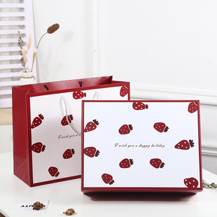 in stock Pink Rabbit Cute Cartoon Children's Birthday Gift Packaging Box Empty Box Rectangular Gift Accompanying Gift Box