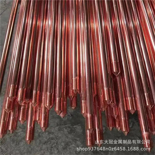 Copper-Plated Round Steel, Copper-Covered Steel, Round Steel, Copper-Plated Grounding Rod, Lightning Protection Grounding, Copper-Clad Steel Grounding Pole, Manufacturer