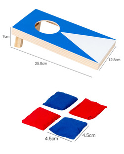 Amazon Wooden Corn Cave Sandbag Board Parent-Child Interactive Indoor Throwing Sandbag Board Game Early Education Educational Toys