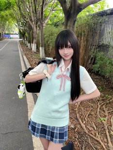 Jk Uniform Pullover Vest Women's College Style Wear All-match Solid Color Short Sleeve Shirt Plaid Short Skirt suit for School