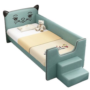 Widened Bed Splicing Bed Solid Wood Children's Bed with Guardrail Crib Widened Splicing Big Bed Single Bed Splicing Bed
