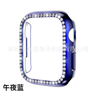 Подходит для корпуса часов Apple watch3/4/5/6/7/8 поколения, ПК, гальваническая Однорядная дрель, полая Защитная крышка