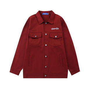 2023 autumn and winter New letter print casual loose lapel jacket coat men and women same style