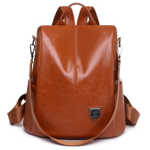 2022 New Backpack Korean Style Women's Bag Portable Solid Color Fashion Travel Backpack Simple Large Capacity Travel Bag for Women