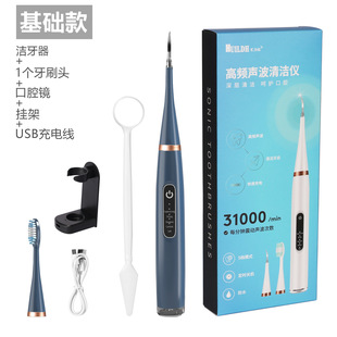 Portable New Electric Dental Cleaner Cross-border Scaling Household Tooth Care Instrument 2-in -1 Dental Cleaner Wholesale