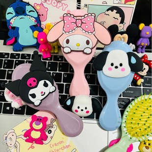 Sanrio мультфильм подушка безопасности расческа милая воздушная расческа мягкая девушка маленькая портативная воздушная расческа массажная расческа