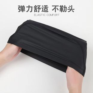 High quality swimming cap swimming cap independent packaging adult cloth swimming cap unisex high elastic breathable solid color polyester swimming cap