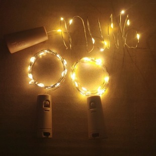 Wine bottle light bottle stopper light string Christmas Halloween decoration wine bottle holiday led copper wire cross border copper wire light
