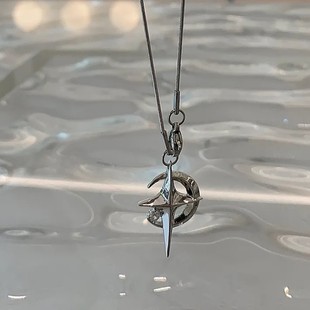 Yida new necklace creative mans star pendant necklace simple sweater chain cross necklace women manufacturers wholesale