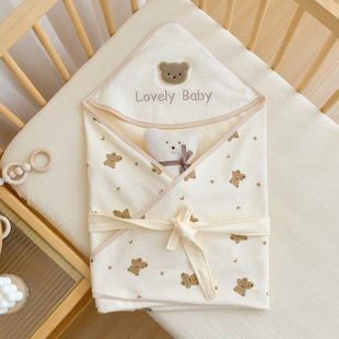 Newborn Baby Pure Cotton Class A Cushion 0-12 December Newborn Baby Summer Double-layer Thin Wrapping Wraps in the delivery room