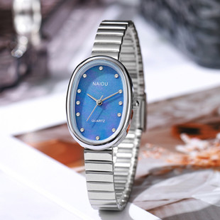All-match Explosive Cross-border Fashion Watch Student Fashion Women's Watch Women's Temperament Bamboo Band Oval Support for Hair