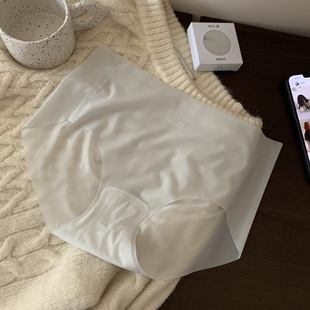 Women's seamless ice silk underwear summer thin antibacterial Women's Mid-waist mask pants quick-drying Japanese women's wholesale