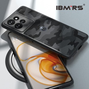 Чехол для мобильного телефона IBMRS подходит для Motorola Edge 50 case, камуфляжный прозрачный чехол для мобильного телефона