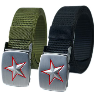 Thin belt camouflage military uniform belt belt a female outdoor mountaineering field canvas belt factory direct sales
