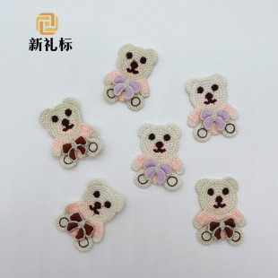 Children's clothing accessories lace home soft decoration clothes decoration DIY flower embroidery factory direct cartoon bear lace