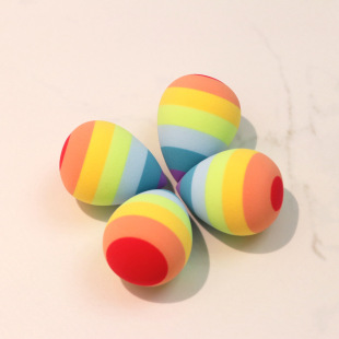 Non-latex color water drop beauty egg wet and dry dual-use gradient color powder puff non-fading multi-layer non-eating powder makeup egg