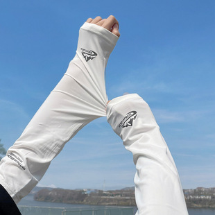 2023 new sun protection oversleeve women's UV protection arm protection Ice Silk gloves sun protection driving ice sleeve generation wholesale factory
