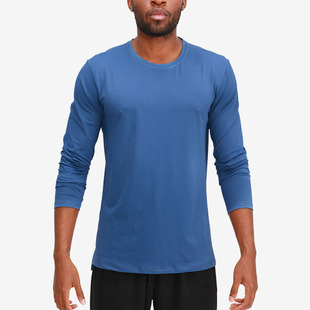 Autumn and Winter Long-Sleeved Sports Tops Men's Running Sports Fitness Clothes Quick-Drying T-Shirt Basketball Football Training Base Fitness Clothes