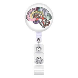 Heart, spleen, lung, brain, large intestine organ easy to pull button telescopic easy to pull ID button Doctor Nurse Badge button badge