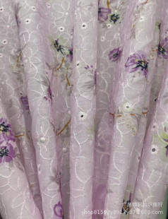Cotton Embroidery TC Printing Embroidery Embroidery Digital Chiffon Printing Fabric Lace Multicolor Embroidery Fabric Embroidery