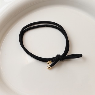 Korean-style brown high elastic hair rope foundation easy to use rubber band earth color twill hair binding durable hair rope hair accessories
