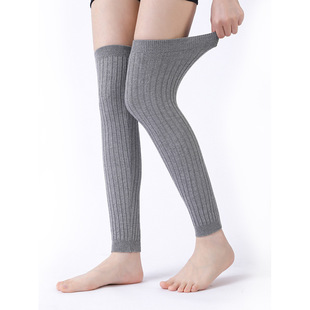 Cotton Leg Guard Autumn and Winter Women's Men's Thin Long Over-the-knee Socks Knee Cover Cold-proof Warm Anti-slip Old Cold Leg Joint Protection