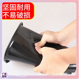 ▧ Creative Gardening Pots, Elevated Black Plastic Large Flower Pots, Wholesale Extra-Large Side Hole Transparent Orchids