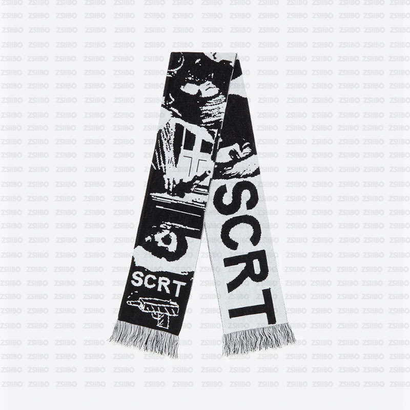 Y2K Retro Fashion Cross-border New Dark Gothic Casual Daily Warm Commuter Scarf Clothing Accessories