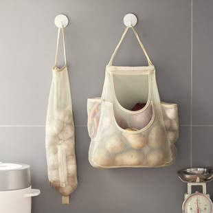 Room Scallion Ginger Garlic Storage Bag Fruit and Vegetable Hanging Bag Net Bag Wall Mounted Shopping Bag Garbage Bag Storage Net Bag
