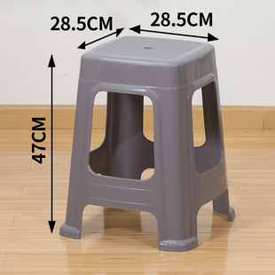 Extra Thick Plastic Stool Household Thickened Modern Simple Adult Chair for Spare Dining Table High Strong and Durable Square New Product