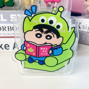 Crayon Small New Cute Cartoon Student Desktop Storage Box Pen Cane Cosmetic Brush Multifunctional Stationery Acrylic Transparent